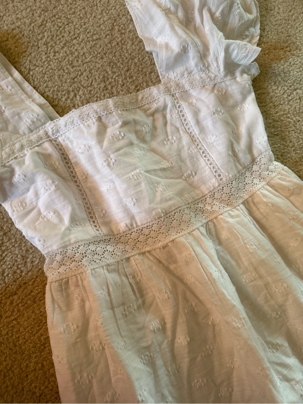 Women Ruffle Short Sleeve Maxi Sundress - Universal Thread size small nwot - Picture 2 of 5